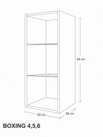 Salas 08 Set mobilier sufragerie lucios 6 module Negru