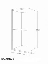 Salas 02 Set mobilier sufragerie lucios 8 module Negru