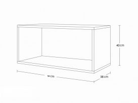 Salas 02 Set mobilier sufragerie lucios 8 module Negru