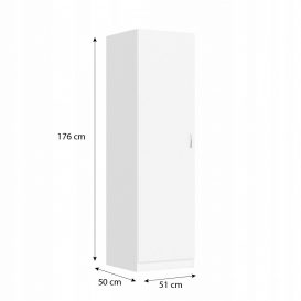 Dulap Riava cu o singură ușă 51cm F alb