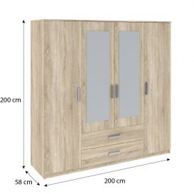 Set dulap Verdana 300 cm - Sonoma