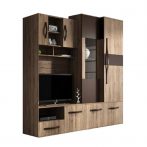 Set mobilier sufragerie Modena San Remo rustic - maro