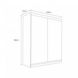 Vardo 05 Dulap 150cm sonoma