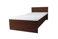   Pietro II NOU Cadru pat simplu 90x200, cu cadru pat Aloe Vera III NOU cu saltea - Wenge