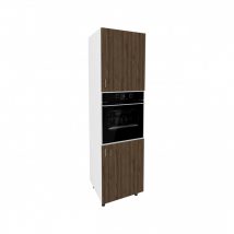   Dulap de bucătărie înalt Benita Bronz Stejar-alb 60x57x210 cm