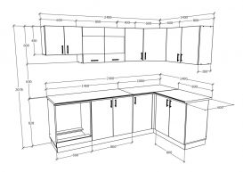 Set mobila bucatarie Benita Colt V34, blat optional 28 mm, 240 x 140 cm - Stejar Sonoma-alb