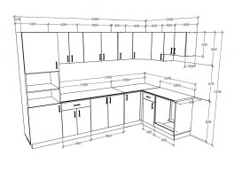 Set mobila bucatarie Benita Colt V35, 300 x 160 cm - Antracit-alb