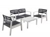 Set Mobilier De Gradina Terza 4 Pers alb-Negru