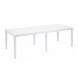 Set de mobilier de grădină XXL pentru 8 persoane cu scaune Palermo - alb