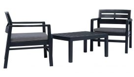 Set Mobilier de Gradina BETTINA 2 Antracit - Solutie Eleganta