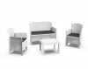 Set Mobilier de Gradina 4 Pers Gorin Alb - Elegant si Confortabil