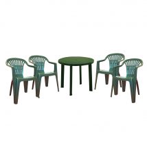 Set mobilier de gradina Telde 4 persoane - Verde