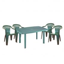 Set mobilier de gradina Parla 4 persoane - Verde