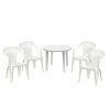 Set mobilier de gradina Telde 4 persoane - alb