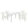 Set mobilier de gradina Parla 4 persoane - alb