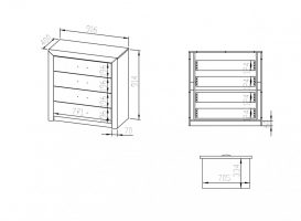 Livorno 11 Dresser Sonoma - Trufe