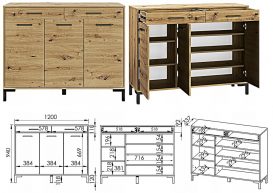 Set de mobilier pentru hol Atlas J