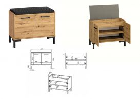 Set de mobilier pentru hol Atlas J