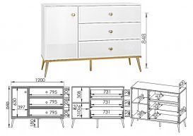 Set mobilier sufragerie Tivoli 02