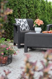 Set Mobilier De Gradina Keter Corfu Polyrattan Grafit