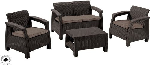 Set Mobilier De Gradina Keter Corfu Polyrattan Maro