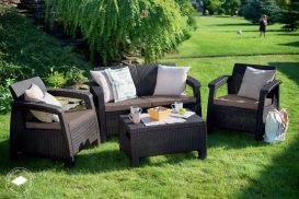 Set Mobilier De Gradina Keter Corfu Polyrattan Maro