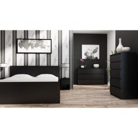 Comodă Viana M6 2x3 - Negru 120 cm