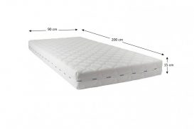 Saltea ADORMO SMART 90X200 15 cm alba